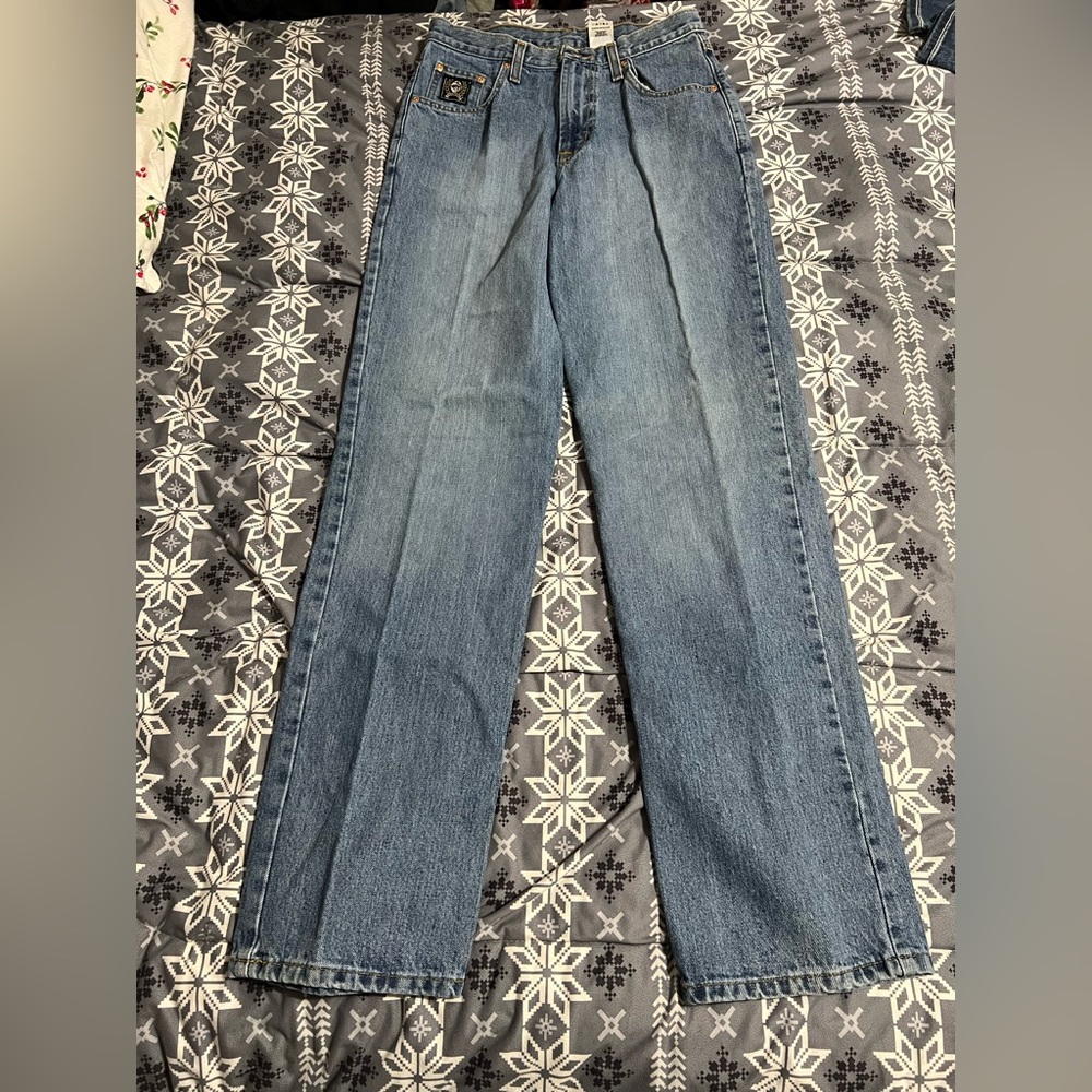 Cinch Men's Straight Blue Jeans